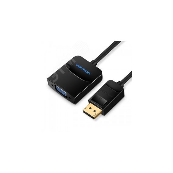 Адаптер переходник DisplayPort 20M на VGA 15F, 0.15 м. Vention HBFBB