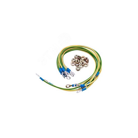 SKAT TB Cable 30/4 Набор кабелей заземления (30см - 4 шт, набор: гайка, шайба - 8 шт) Бастион 4478