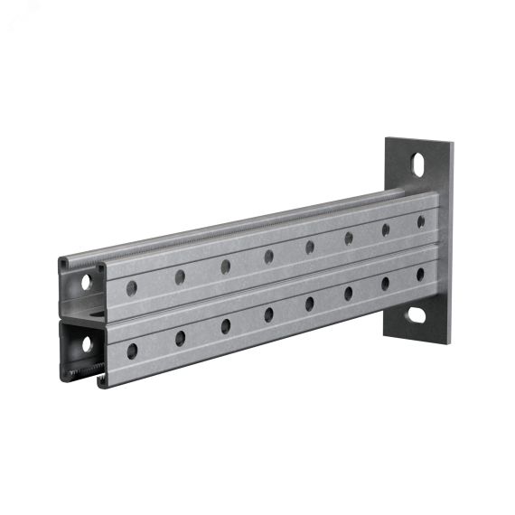 Страт-консоль двойная усиленная 41х41 L250 s:2,5 мм (тройная перфорация) HD КМ-профиль LO41298