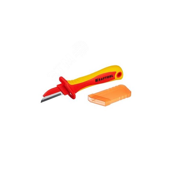 Диэлектрический нож электрика KN-1 прямой 1000 В KRAFTOOL 45401