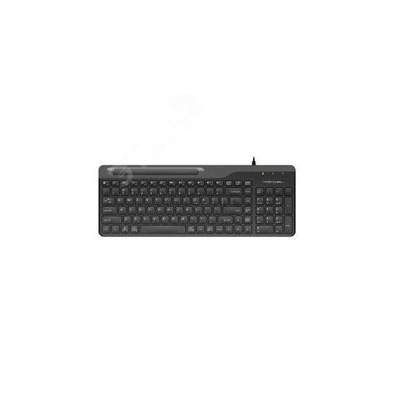 Клавиатура Fstyler FK25, USB, slim, черный/серый A4Tech FK25 BLACK