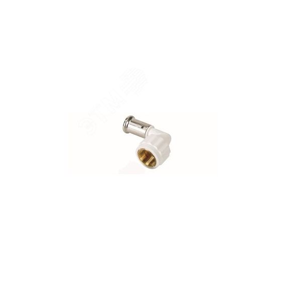 Угольник ВР 26x3/4 90 град., ПВДФ пресс, белый Henco 6PKW-2605