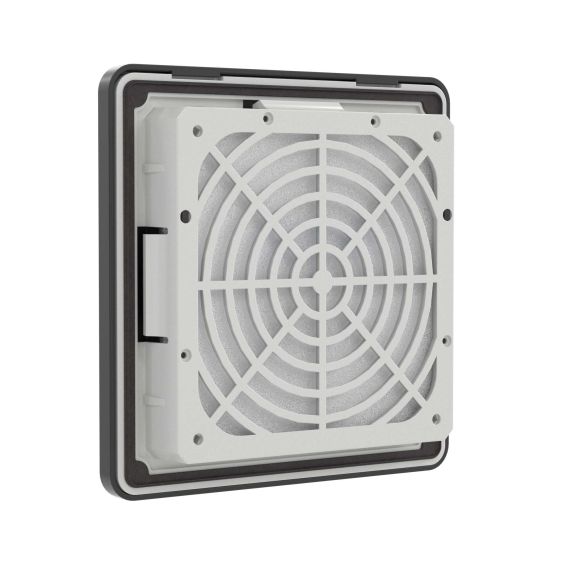 Вентиляционная решетка с фильтром RF 112x112 мм, IP54, RAL9005