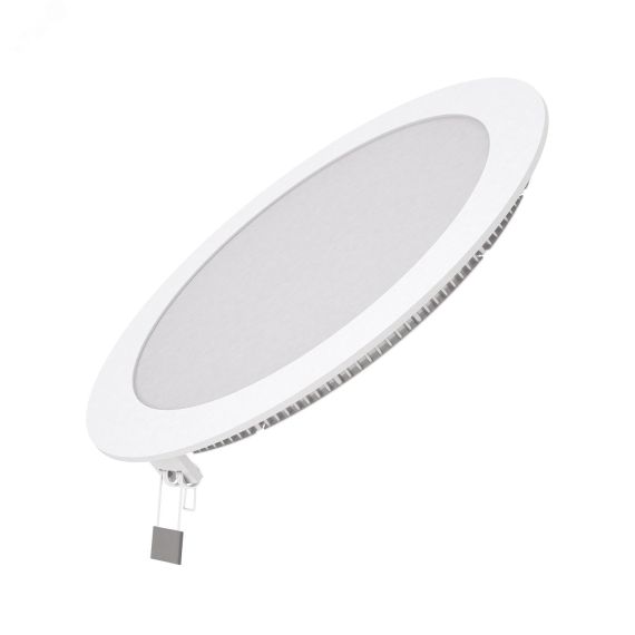 Светильник светодиодный ДВО 18 Вт 3000К 1200 лм 220-240В IP20 D225х22мм монт d210мм Алюминий тонкий Slim Gauss Gauss 939111118