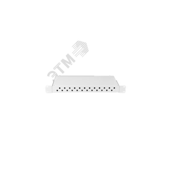 Кросс оптический 19 дюймов, 1U, до 24 FC/ST портов, серый NIKOMAX/NIKOLAN NMF-RP24FC-WS-ES-1U-GY