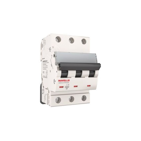 Выключатель автоматический трехполюсный 20A С 6кА D6 Havells 7701604