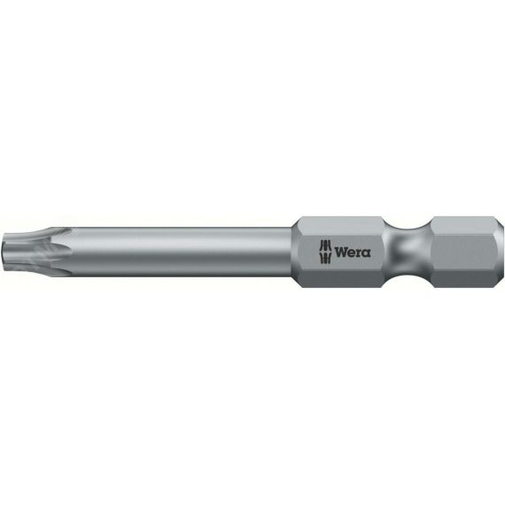 Бита 5-лучевая 867/4 Z IPR TORX PLUS (5-lobe TORX) с отверстием под штифт вязкая твёрдость хвостовик шестигранный 1/4 E 6.3 25 IPR x 50 мм WERA WE-134655