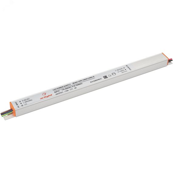 Блок питания ARV-12024-LONG-D (12V, 2A, 24W) (ARL, IP20 Металл, 2 года) Arlight 026418(1)