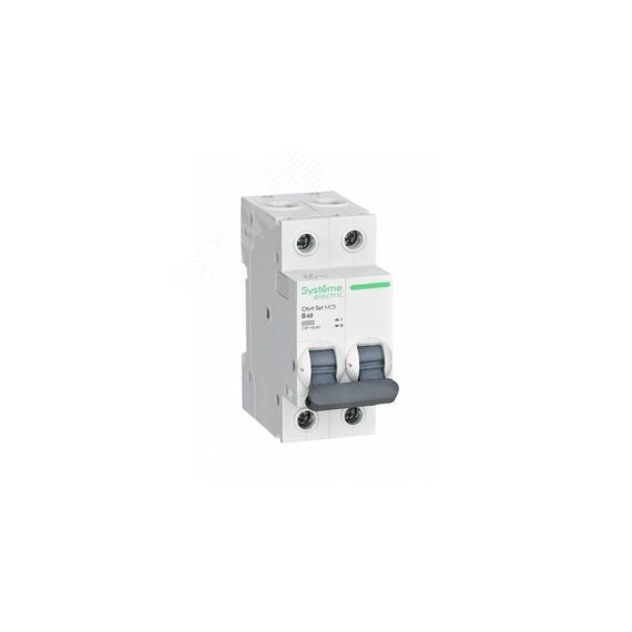 Выключатель автоматический двухполюсный 40А B 4.5kA 230В City9 Set SE (Systeme) C9F14240