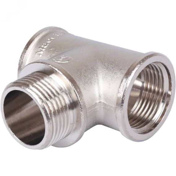 Тройник ВНВ никелированный 1'x1'x1' STOUT SFT-0065-000111