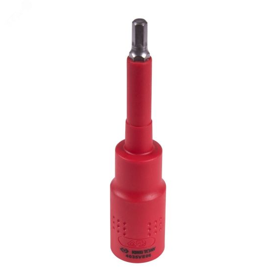 Насадка (бита) торцевая диэлектрическая 1/2'' HEX 6 мм L = 120 мм King Tony 4035VE06