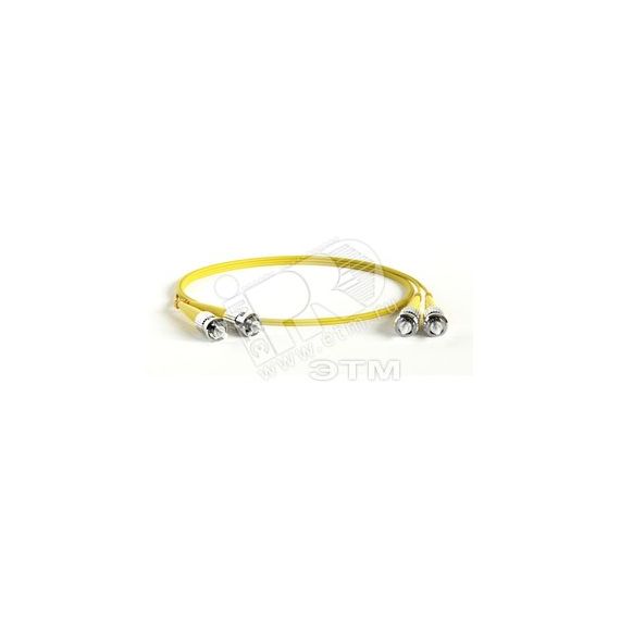 Патч-корд волоконно-оптический (шнур) SM 9/125 (OS2) ST/APC-ST/APC 2мм duplex LSZH (10м) Hyperline 250730
