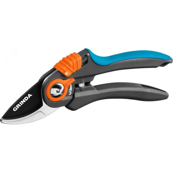 Секатор плоскостной PROLine P-59 210 мм с двухкомпонентными рукоятками GRINDA 423459