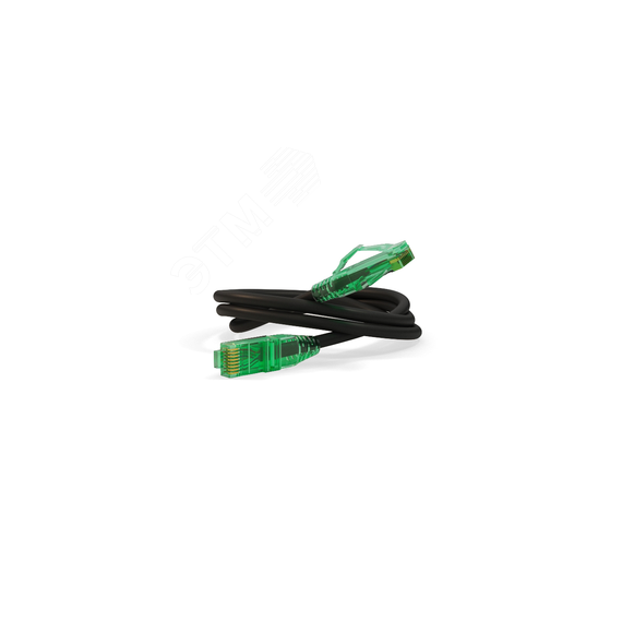 Патч-корд U/UTP. Cat.6a (100% Fluke Component Tested). 10G. LSZH. 2 м. черный Hyperline PC-LPM-UTP-RJ45-RJ45-C6a-2M-LSZH-BK