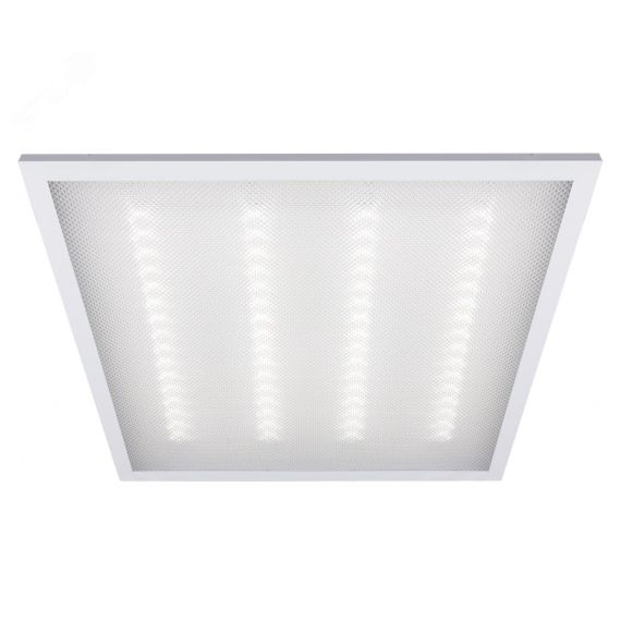 Светильник светодиодный ДВО-36w 595х595х19 6500K 3800Лм призма IP40 JazzWay 2853509J