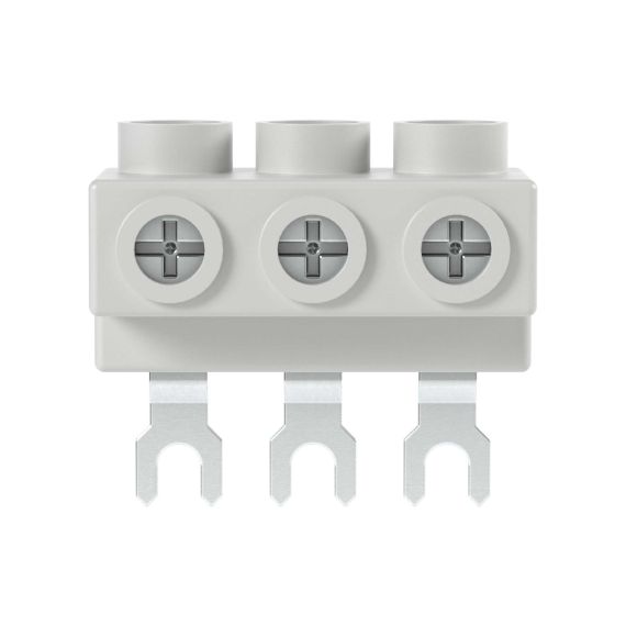 Шинная колодка для DMP32 для жесткого 6-25 кв.мм и гибкого 6-16 кв.мм кабеля до 63А