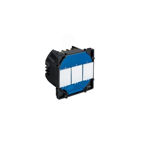 Функциональная часть выключателя в рамку 3кл. (47х47мм) Sibling Powerswitch-3FP
