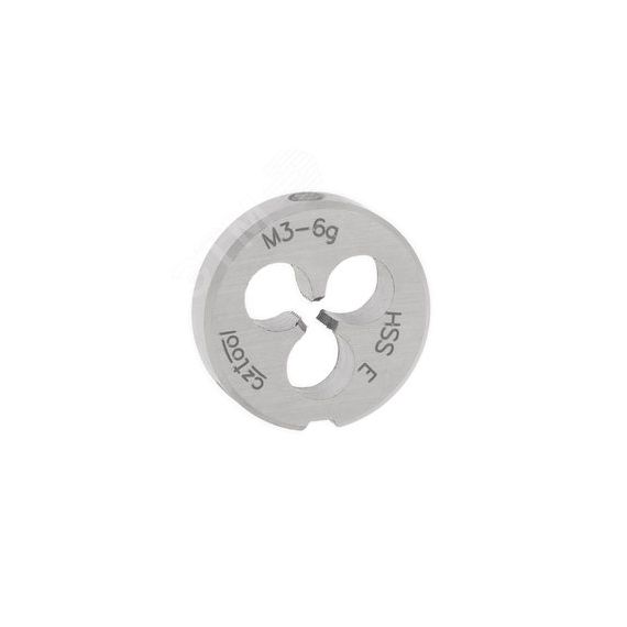 Плашка М 3,0х0,5 DINEN22568 HSSE 6g 20х5мм (CzTool) Bucovice 290030