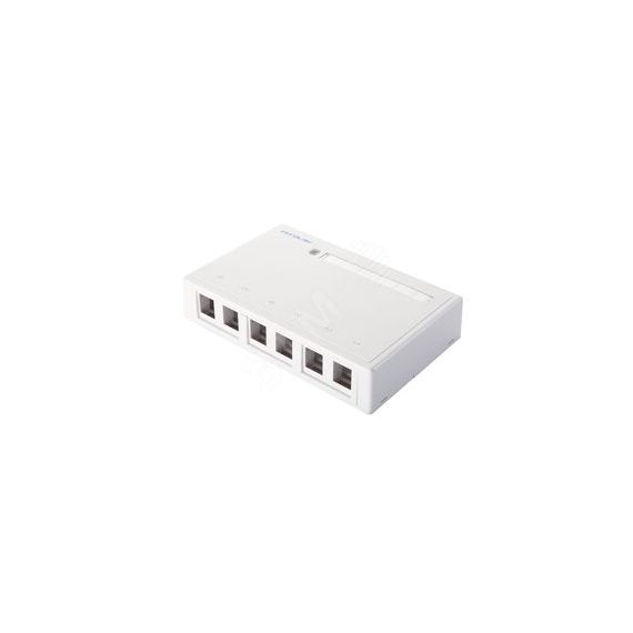 Коробка настенная 6-портовая под UTP модули Keystone белая Eurolan 12B-00-06WT