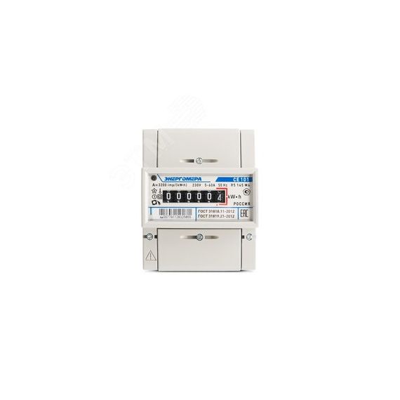 Счетчик электроэнергии CE101 R5 145 M6 однофазный однотарифный, 5(60), кл.точ. 1.0, D, ЭМОУ Энергомера 101001003007791