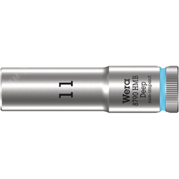Головка торцевая шестигранная 8790 HMB Deep DR 3/8 глубокая 11 x 64 мм WERA WE-004533