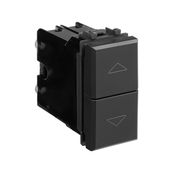 Механизм управления рольставней модульный, &quot;Avanti&quot;, &quot;Черный матовый&quot;, 1 модуль