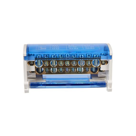 Шины на DIN-рейку в корпусе (кросс-модуль) ШНК 2х11 L+PEN IEK