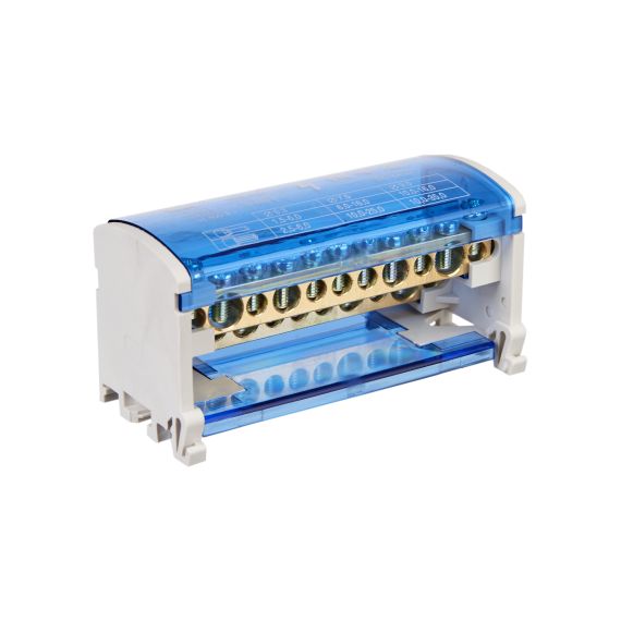 Шины на DIN-рейку в корпусе (кросс-модуль) ШНК 2х11 L+PEN IEK