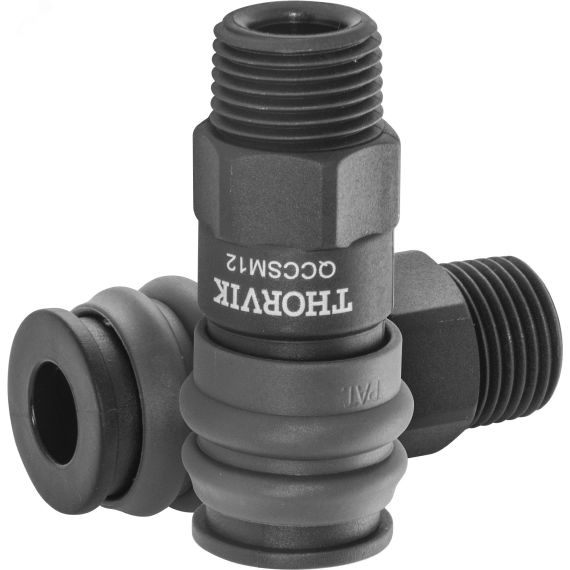 Муфта БРС европейского типа с наружней резьбовой частью BSPT 1/2'' Thorvik QCCSM12