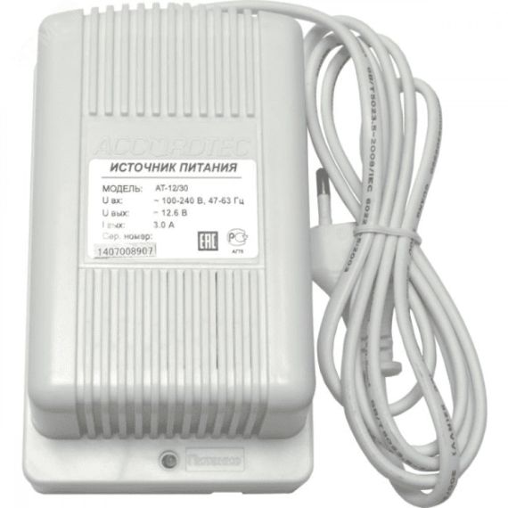 Блок стабилизированного питания AT-12/30(белый) AccordTec AT-12/30_White case