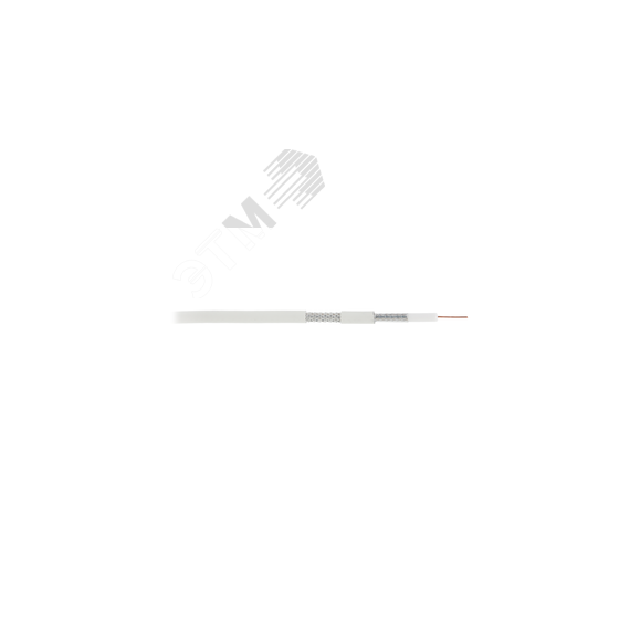 Кабель коаксиальный RG-6 (75 Ом) одножильный CCS внутренний PVC бел 100м NETLAN UEC-C2-32123A-WT-1