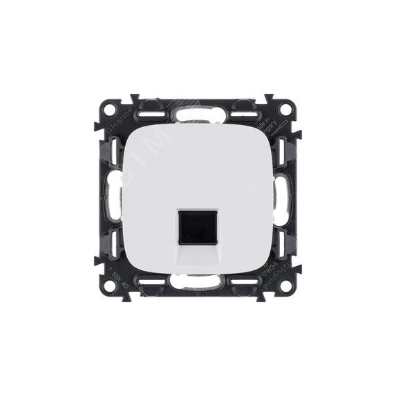 Розетка Valena ALLURE информационная одиночная RJ45 категория 5е UTP лицевая панель белая LEGRAND 753740