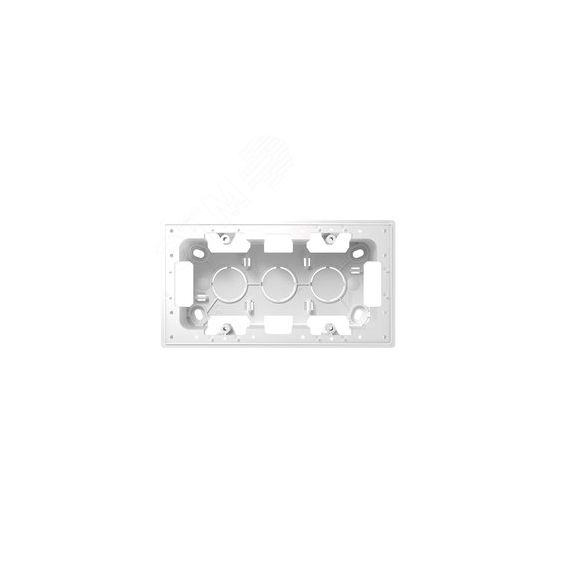 Коробка подъемная на 2 поста для накладного монтажа цвета алюминий S24 Harmonie Simon 2400752-033