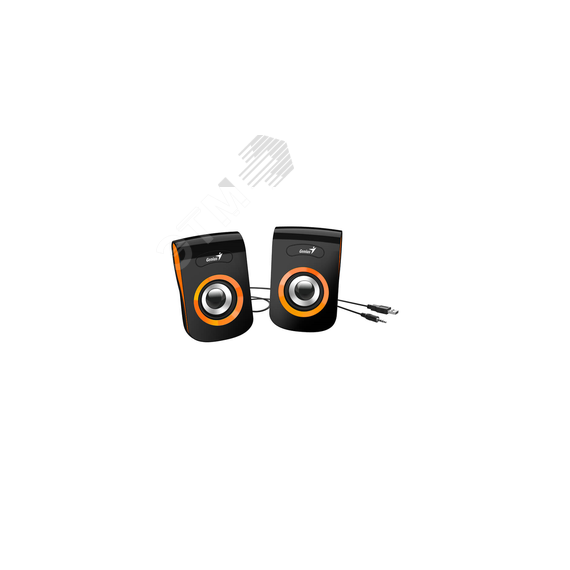 Колонки компьютерные Geinus SP-Q180, 2.0, 2 x 3W RMS, USB, оранжевый Genius 31730026402