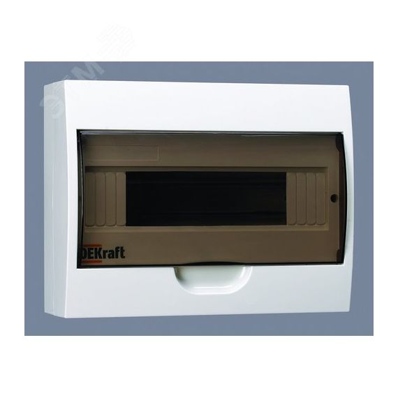 Щит распределительный навесной ЩРн-П-12 IP41 пластиковый прозрачная дверь SE (Dekraft) 31011DEK