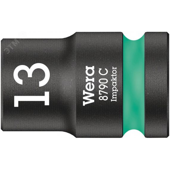 Головка торцевая ударная шестигранная 8790 C Impakto DR 1/2 13 x 38 мм WERA WE-004570