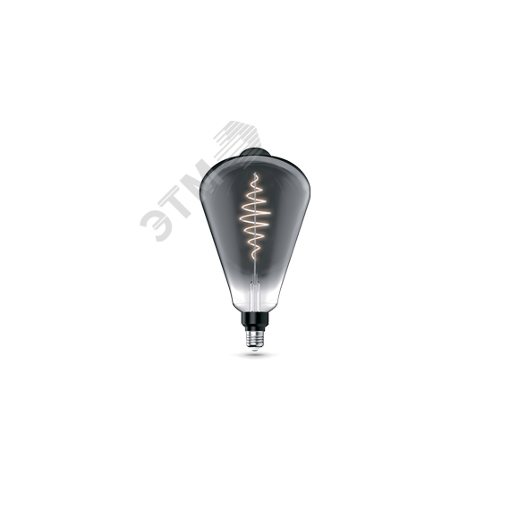 Лампа светодиодная филаментная LED 8.5 Вт 165 лм 1800К AC185-265В E27 ST164 теплая серая колба Black Filament Gauss Gauss 157802005