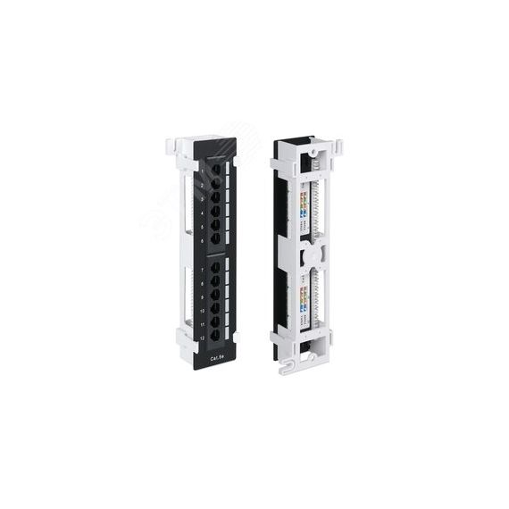Патч-панель настенная 12 портов RJ-45 категория 5е с подставкой WRline WRline WR-PL-12-C5E-WL-D