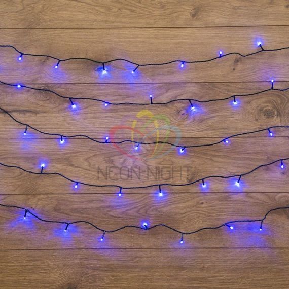 Гирлянда Твинкл Лайт 15 м, темно-зеленый ПВХ, 120 LED, синий Neon-Night 303-053