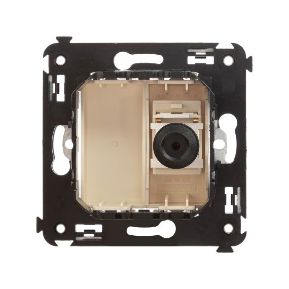 Розетка TV одиночная в стену, "Avanti", "Ванильная дымка"