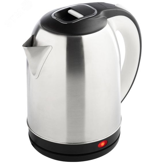 Чайник HS-1054 на 2,3л, цвет стальной, черный HomeStar 106465
