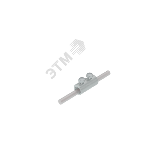 Двухболтовой сквозной соединитель прутка D 5-8 мм INOX304 КМ-профиль MA0065