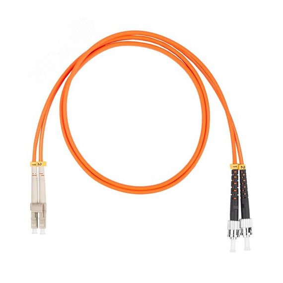 Шнур оптический коммутационный (патч-корд), LC-ST, дуплекс (duplex) OM2, нг(А)-HF, оранжевый, 20 м Datarex DR-220359
