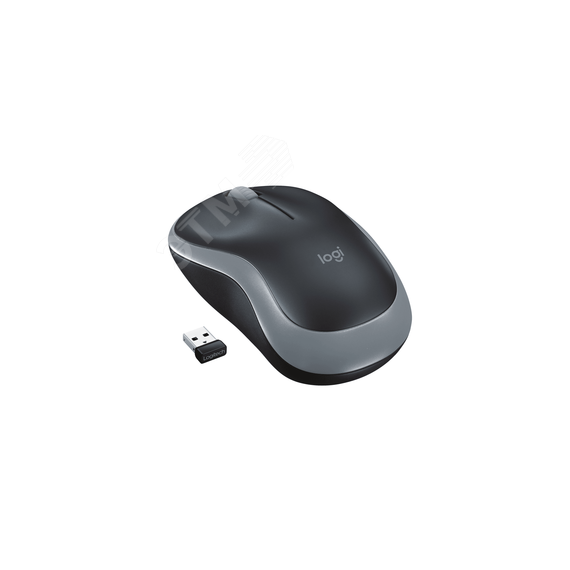 Мышь беспроводная M185, 1000 dpi, серый Logitech 910-002252
