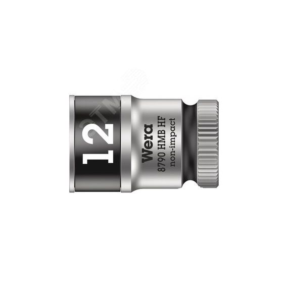 Головка торцевая шестигранная 8790 HMB HF Zyklop DR 3/8 с функцией фиксации крепежа 12 x 29 мм WERA WE-003746
