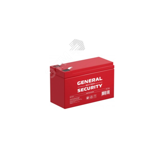 Аккумулятор GS 12В 7,2Ач General Security GS7.2-12 GENERAL SECURITY