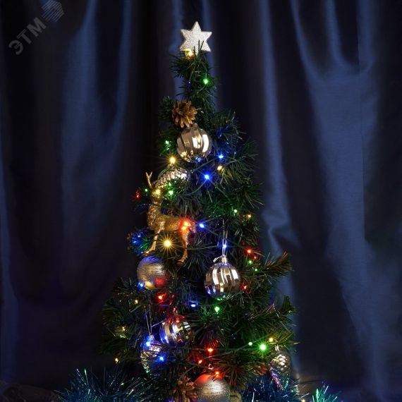 Гирлянда линейная Нить LED мультиколор 20м с контроллером FERON CL582 48633