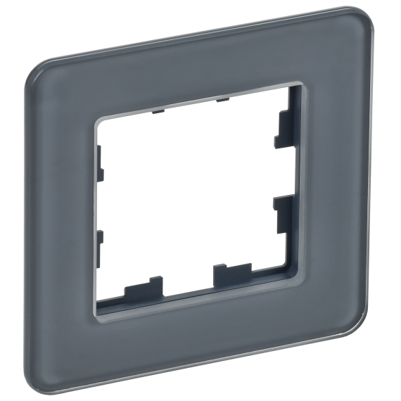BRITE Рамка 1-местная РУ-1-2-Бр стекло графит RE IEK BRITE Рамка 1-местная РУ-1-2-Бр стекло графит RE IEK