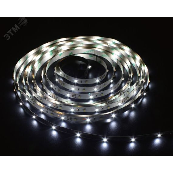 Лента светодиодная LEDх120/м 5м 9.6w/м 12в IP65 дневной FERON LS613 дневной