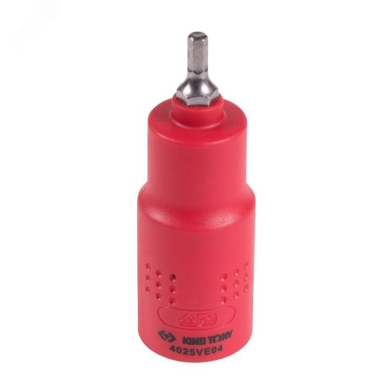 Насадка (бита) торцевая диэлектрическая 1/2'' HEX 4 мм L = 75 мм King Tony 4025VE04
